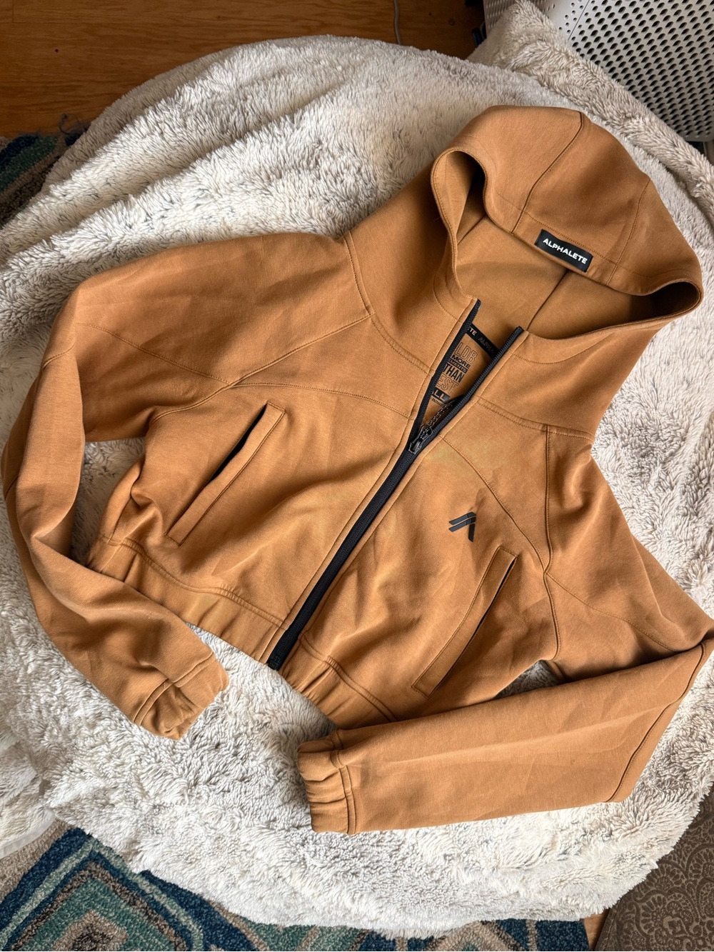 Alphalete Full Zip Crop Hooded Jacket
